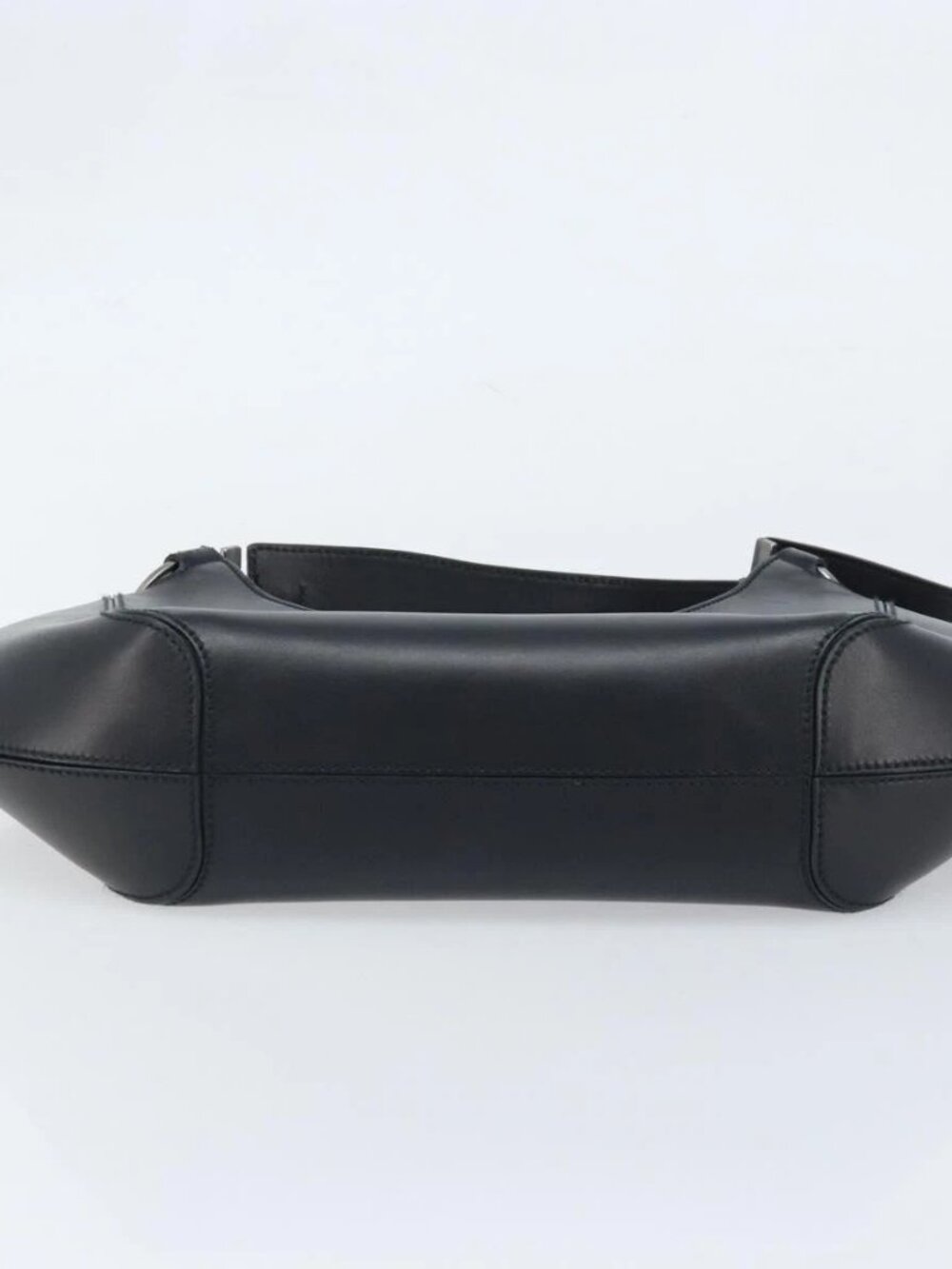 Salvatore Ferragamo Shoulder Bag Leather Black Auth ka2654A - Picture 10 of 16